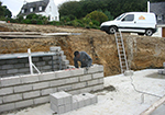 Réalisation des fondations à Saint-Sulpice-sur-Leze